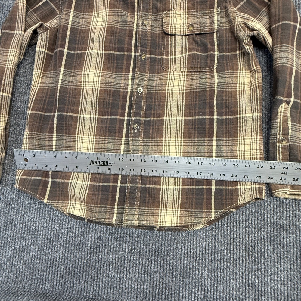 Old Mill Mens Size Large Plaid Flannel Button Down Long Sleeve Cotton Blend - Picture 5 of 10